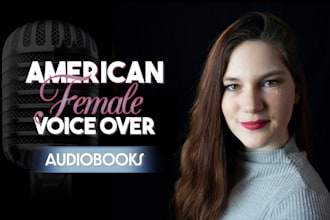 record an american female audiobook voiceover