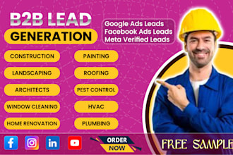 build email leads for home renovation, roofing,plumbing,junk removal,solar leads