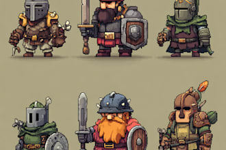 create 2d game characters and sprite sheets