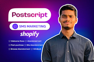 setup powerful postscript SMS automation for shopify stores