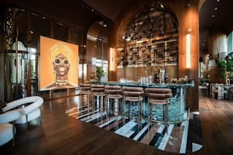 recreate 3d restaurant interior, render bar area,cgi lounge furniture,d5 lighten