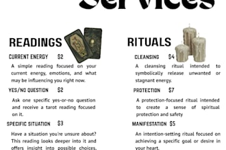 do tarot readings and requested rituals