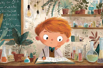 illustrate your children book, story or poem with heart