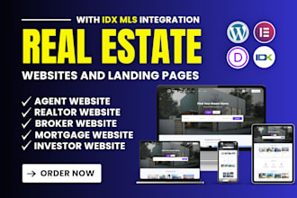build realtor, agent real estate website with idx mls integration in wordpress