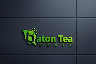 design coffee, tea, green tea logo for your brand