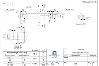 create a 3d cad model and detailed technical drawing