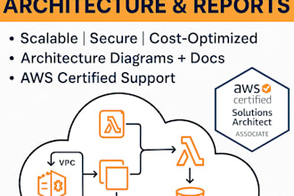 design AWS cloud architecture and provide professional reports
