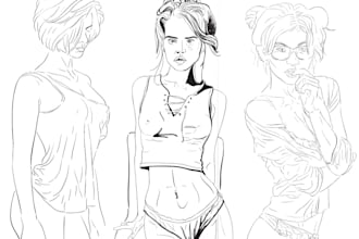 design vector black and white hand drawn line art,sketch and manual illustration