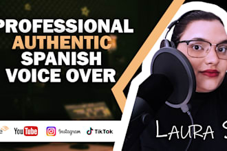 record a professional latin american spanish commercial voice over