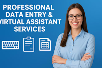 do accurate dara entry, typing, and excel work