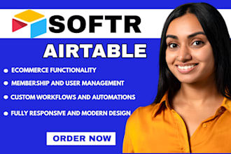 design client portal job portal using softr airtable