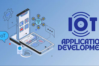 develop custom iot app for device control and real time monitoring, esp32