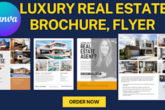 design or redesign luxury real estate brochure and flyer property brochure flyer