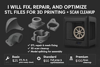 fix, repair, and optimize your stl files for 3d printing