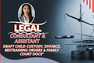 draft child custody divorce restraining orders and family court document lawsuit