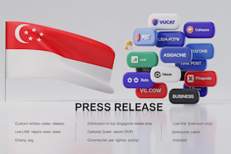 write and distribute a singapore tech press release to top media sites
