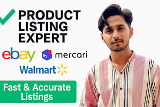 do cross seo product listing for ebay, walmart, and mercari dropshiping