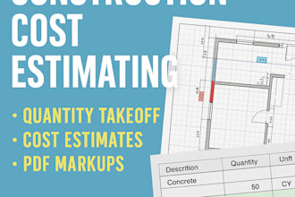 deliver full bid takeoff and construction estimate using planswift