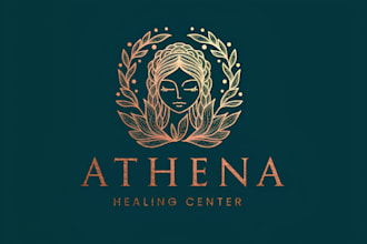design luxury monogram logo for pure beauty heeling center