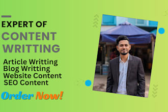 do fast and accurate content writting for your business