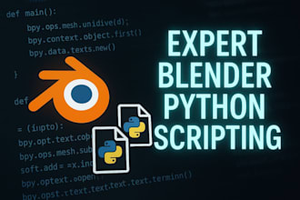 create expert blender python scripts for your project