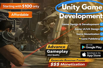 do unity game development for 2d game and 3d games