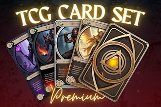 draw card game design, card game art, trading card game, box design, board game