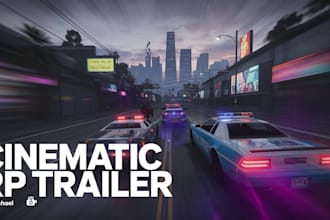create a cinematic fivem server trailer video