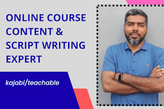 create online course content and script writing for you