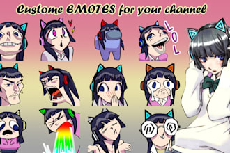create custom twitch and kick emotes for your channel