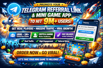 do telegram referral link, mini game app to hit 9m mini game user