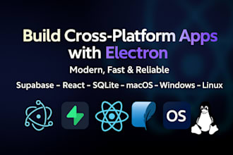 build a desktop application with modern style using electron