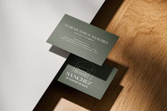 design a premium business card in 24h modern clean print ready