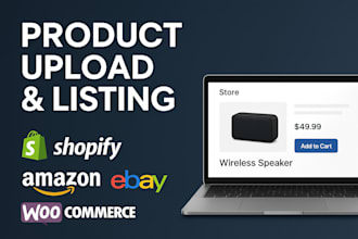 add product upload listing products optimize to shopify ebay amazon vinted etsy