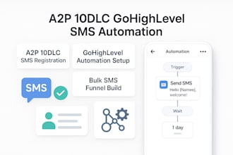 setup gohighlevel CRM with a2p 10dlc campaign approval and twilio SMS automation