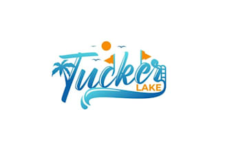make awesome lake water park and rv campground logo