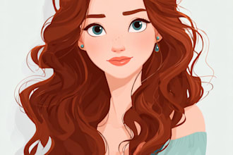 draw disney portrait, avatar cartoon of you