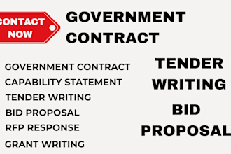write winning canada tender proposal rfp bid proposal government contract