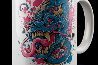 create custom coffee mug or cup designs