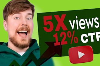 design attractive clickbait youtube thumbnail