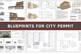create architectural drawing, permit blueprint in chief architect very fast