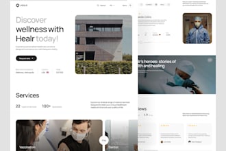design ai telemedicine website, telehealth website, healthcare website