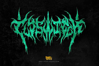 design a death metal, slam, and brutal logo for you