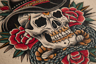 make a american traditional tattoo design by request