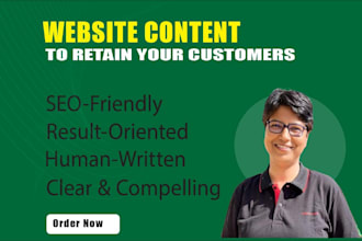 write website content to retain your customers