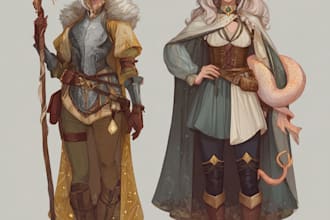 dnd character art and dnd character art