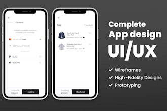 do ecommerce UI UX app design in figma