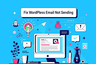 resolve wordpress not sending emails, SMTP setup and contact forms