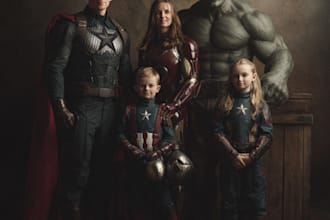 create amazing custom super hero portrait