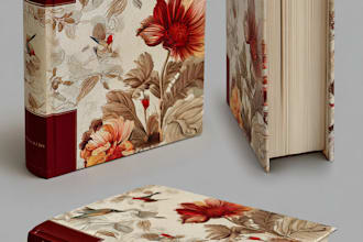 draw professional book cover design or kindle cover design